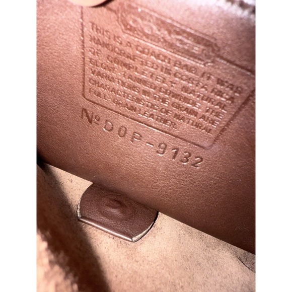 Vintage Coach 9132 Crossbody Shoulder Bag Chocolate Brown‎ Color Slim S